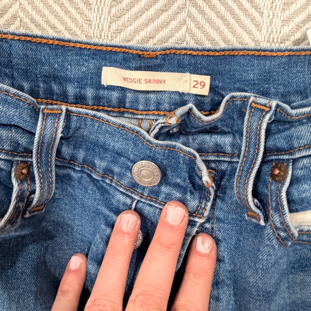 Levi's Blue Wedgie Skinny Jeans